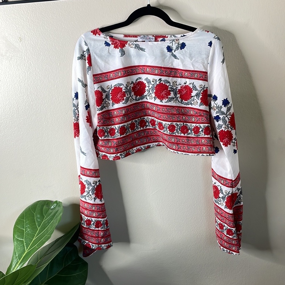 Two Piece Floral Zip Up set